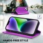 TUCCH iPhone 14 Plus Wallet Case, iPhone 14 6.7-Inch Plus Flip Folio Book Cover, Magnetic Closure Phone Case - Purple