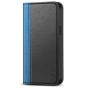 TUCCH iPhone 14 Pro Wallet Case, iPhone 14 Pro PU Leather Case with Folio Flip Book Cover, Kickstand, Card Slots, Magnetic Closure - Light Blue & Black