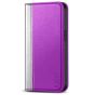TUCCH iPhone 14 Pro Max Leather Case, iPhone 14 Pro Max PU Wallet Case with Stand Folio Flip Book Cover and Magnetic Closure - Purple & Silver
