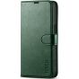 TUCCH iPhone 15 Pro Max Leather Wallet Case, iPhone 15 Pro Max Flip Phone Case - Midnight Green