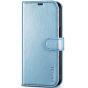 TUCCH iPhone 15 Pro Max Leather Wallet Case, iPhone 15 Pro Max Flip Phone Case - Shiny Light Blue