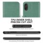 TUCCH iPhone XS Max Wallet Case - iPhone XS Max Leather Cover-Myrtle Green