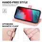 TUCCH iPhone XR Wallet Case - iPhone XR Leather Cover - Shiny Rose Gold