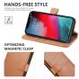 TUCCH iPhone XR Wallet Case - iPhone XR Leather Cover - Light Brown