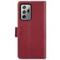 TUCCH SAMSUNG Galaxy Note20 Ultra Wallet Case, SAMSUNG Note20 Ultra 5G Flip Cover Dual Clasp Tab-Dark Red