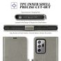 TUCCH SAMSUNG Galaxy Note20 Ultra Wallet Case, SAMSUNG Note20 Ultra 5G Flip Cover Dual Clasp Tab-Grey