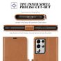 TUCCH SAMSUNG Galaxy S21 Ultra Wallet Case, SAMSUNG S21 Ultra Flip Case 6.8-inch - Light Brown