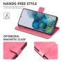 TUCCH SAMSUNG GALAXY S20FE Wallet Case, SAMSUNG S20FE Flip Case 6.5-inch - Hot Pink