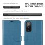 TUCCH SAMSUNG GALAXY S20FE Wallet Case, SAMSUNG S20FE Flip Case 6.5-inch - Lake Blue