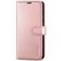 TUCCH SAMSUNG GALAXY S22 Wallet Case, SAMSUNG S22 PU Leather Case Flip Cover - Shiny Rose Gold