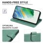 TUCCH SAMSUNG GALAXY S22 Plus Wallet Case, SAMSUNG S22 Plus PU Leather Case Book Flip Folio Cover - Myrtle Green
