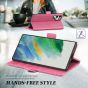 TUCCH SAMSUNG S22 Ultra Wallet Case, SAMSUNG Galaxy S22 Ultra PU Leather Cover Book Flip Folio Case with Dual Magnetic Tab - Hot Pink