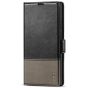 TUCCH SAMSUNG S22 Ultra Wallet Case, SAMSUNG Galaxy S22 Ultra PU Leather Cover Book Flip Folio Case - Black & Grey