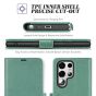 TUCCH SAMSUNG S22 Ultra Wallet Case, SAMSUNG Galaxy S22 Ultra PU Leather Cover Book Flip Folio Case with Dual Magnetic Tab - Myrtle Green