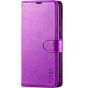 TUCCH SAMSUNG GALAXY S23FE Wallet Case, SAMSUNG S23FE PU Leather Case Flip Cover - Purple