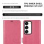 TUCCH SAMSUNG GALAXY S23 Plus Wallet Case, SAMSUNG S23 Plus PU Leather Case Book Flip Folio Cover - Hot Pink