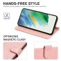 TUCCH SAMSUNG GALAXY S23 Plus Wallet Case, SAMSUNG S23 Plus PU Leather Case Book Flip Folio Cover - Wrist Strap - Rose Gold