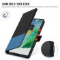 TUCCH SAMSUNG S23 Ultra Wallet Case, SAMSUNG Galaxy S23 Ultra PU Leather Cover Book Flip Folio Case - Black & Light Blue