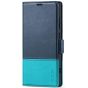 TUCCH SAMSUNG S24 Ultra Wallet Case, SAMSUNG Galaxy S24 Ultra PU Leather Cover Book Flip Folio Case - Blue & Lake Blue