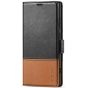 TUCCH SAMSUNG S24 Ultra Wallet Case, SAMSUNG Galaxy S24 Ultra PU Leather Cover Book Flip Folio Case - Black & Brown