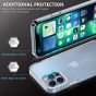 SHIELDON iPhone 13 Pro Max Clear Case Anti-Yellowing, Transparent Thin Slim Anti-Scratch Shockproof PC+TPU Case with Tempered Glass Screen Protector for iPhone 13 Pro Max Crystal Clear - Clear