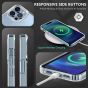 SHIELDON iPhone 13 Pro Max Clear Case Anti-Yellowing, Transparent Thin Slim Anti-Scratch Shockproof PC+TPU Case with Tempered Glass Screen Protector for iPhone 13 Pro Max Crystal Clear - Clear