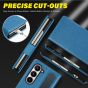 TUCCH SAMSUNG GALAXY Z FOLD6 Leather Case with S Pen Holder, Card Slots, RFID Blocking, Magnetic Closure, Front Cover, Book Phone Case with Stand - Light Blue