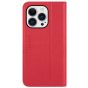 TUCCH iPhone 14 Pro Max Leather Case, iPhone 14 Pro Max PU Wallet Case with Stand Folio Flip Book Cover and Magnetic Closure - Red