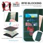 TUCCH iPhone 14 Pro Max Leather Case, iPhone 14 Pro Max PU Wallet Case with Stand Folio Flip Book Cover and Magnetic Closure - Midnight Green