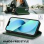 TUCCH iPhone 14 Pro Max Leather Case, iPhone 14 Pro Max PU Wallet Case with Stand Folio Flip Book Cover and Magnetic Closure - Midnight Green