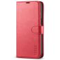 TUCCH iPhone 14 Pro Max Wallet Case, iPhone 14 Pro Max PU Leather Case with Folio Flip Book RFID Blocking, Stand, Card Slots, Magnetic Clasp Closure - Red