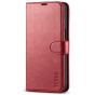 TUCCH iPhone 14 Pro Max Wallet Case, iPhone 14 Pro Max PU Leather Case with Folio Flip Book RFID Blocking, Stand, Card Slots, Magnetic Clasp Closure - Dark Red