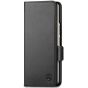 SHIELDON SAMSUNG Galaxy Z Fold5 Folio Case, SAMSUNG Z Fold 5 Genuine Leather Folio Cover - Black