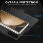 SHIELDON SAMSUNG Galaxy Z Fold6 Folio Case, SAMSUNG Z Fold 6 Genuine Leather Folio Cover - Black