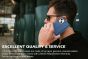 SHIELDON iPhone 13 Mini Genuine Leather Case, iPhone 13 Mini Wallet Cover with Magnetic Clasp Closure - Royal Blue