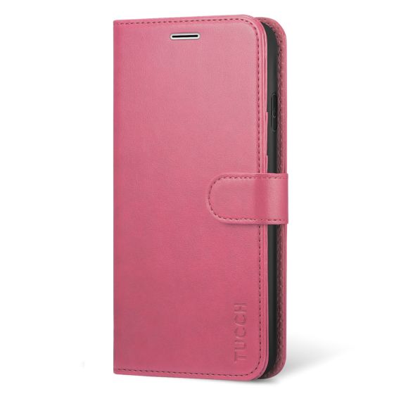 TUCCH iPhone Xs Max Wallet Case - iPhone 10s Max Leather Case Cover - Pink