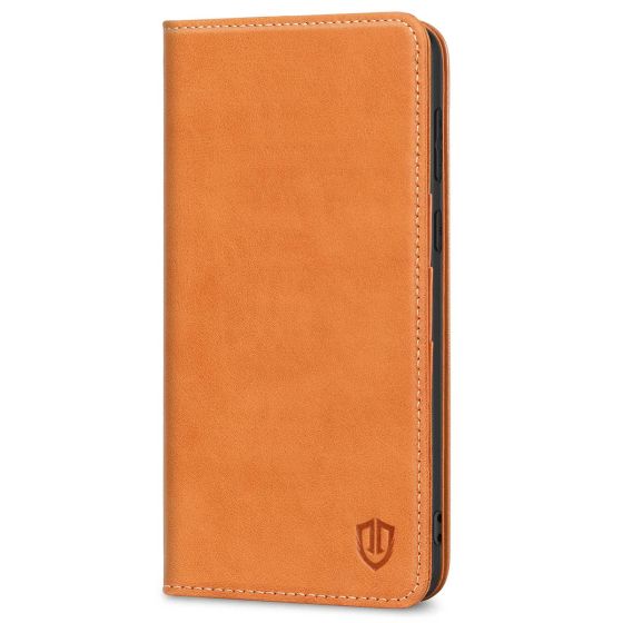 SHIELDON SAMSUNG S21 Plus Wallet Case - SAMSUNG Galaxy S21 Plus 6.7-inch Folio Leather Case - Brown