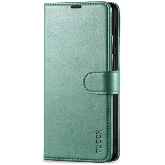 TUCCH SAMSUNG GALAXY A12/M12 Wallet Case, SAMSUNG A12/M12 Leather Case Folio Cover - Myrtle Green