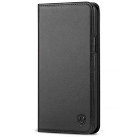 SHIELDON iPhone 13 Mini Wallet Case - Mini iPhone 13 5.4-inch Folio Book  Flip Cover - Black