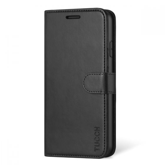 TUCCH iPhone 11 Wallet Case, iPhone 11 Leather Case, Folio Flip Cover with RFID Blocking, Stand, Credit Card Slots, Magnetic Strap