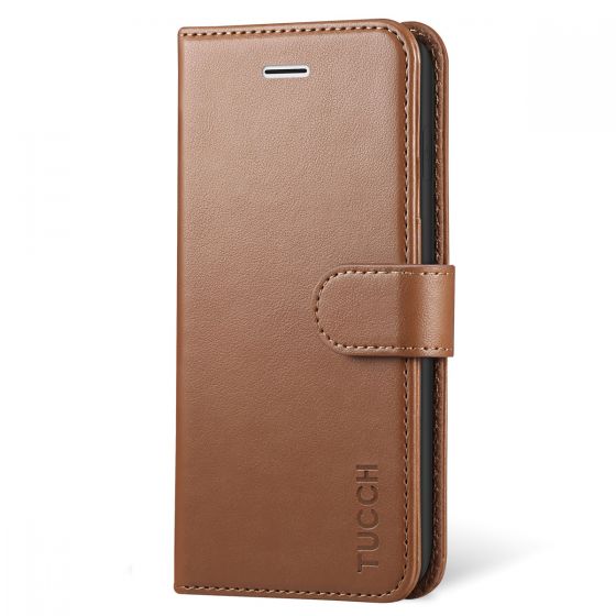 TUCCH iPhone X Wallet Case, iPhone 10 Leather Case, Premium PU Folio Case with Kickstand