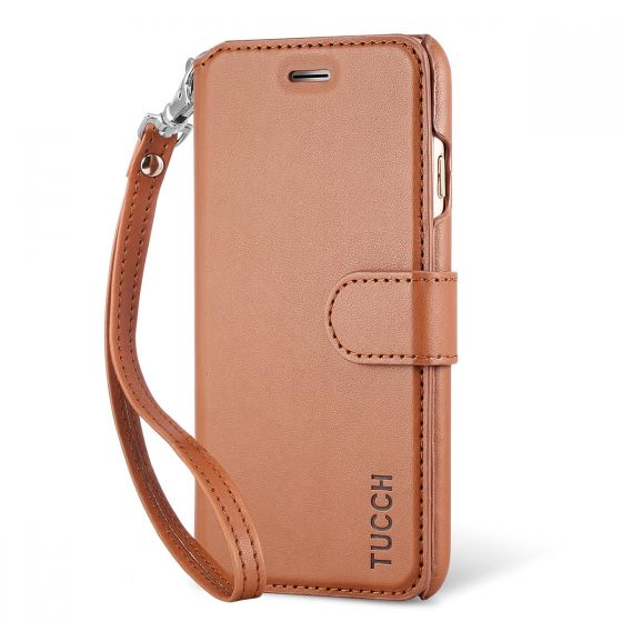 TUCCH iphone 6 Case, iphone 6S Case,  Flip Folio PU Leather Case