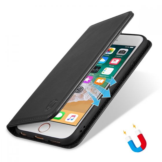 SHIELDON iPhone 6S Plus Genuine Folio Case Wallet Phone Cover