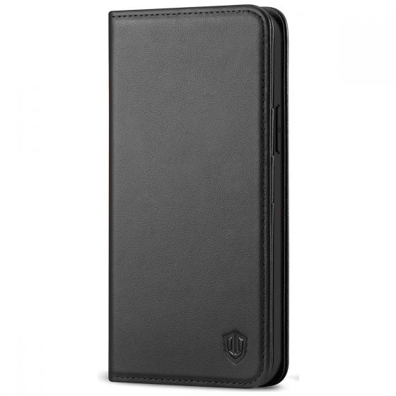 SHIELDON iPhone 12 Pro Max Wallet Case - iPhone 12 Pro Max 6.7-inch Folio Leather Case Cover - Black