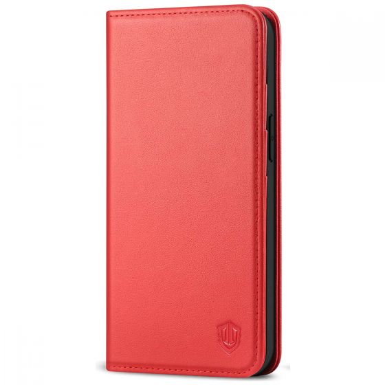 SHIELDON iPhone 13 Mini Wallet Case - Mini iPhone 13 5.4-inch Folio Book Flip Cover - Red