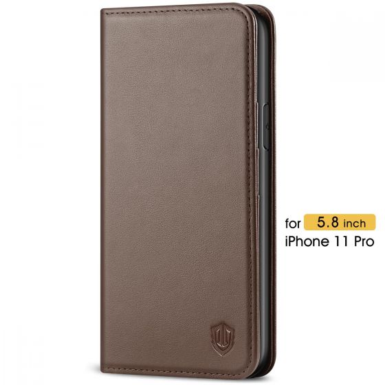 SHIELDON iPhone 11 Pro Protective Case - iPhone 11 Pro Wallet Case Slim Thin and Auto Sleep/Wake Function - Coffee