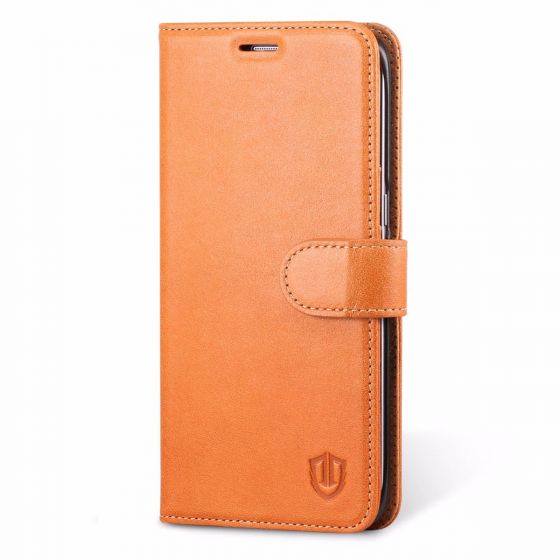 SHIELDON Galaxy S7 Edge Genuine Leather Wallet Case