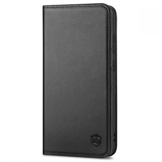 SHIELDON SAMSUNG S21 Wallet Case - SAMSUNG GALAXY S21 6.2-inch Folio Leather Case - Black