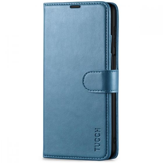 TUCCH SAMSUNG GALAXY A12/M12 Wallet Case, SAMSUNG A12/M12 Leather Case Folio Cover - Lake Blue