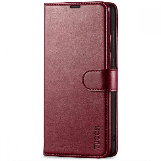 TUCCH SAMSUNG GALAXY A33 Wallet Case, SAMSUNG A33 Leather Case Folio Cover - Wine Red